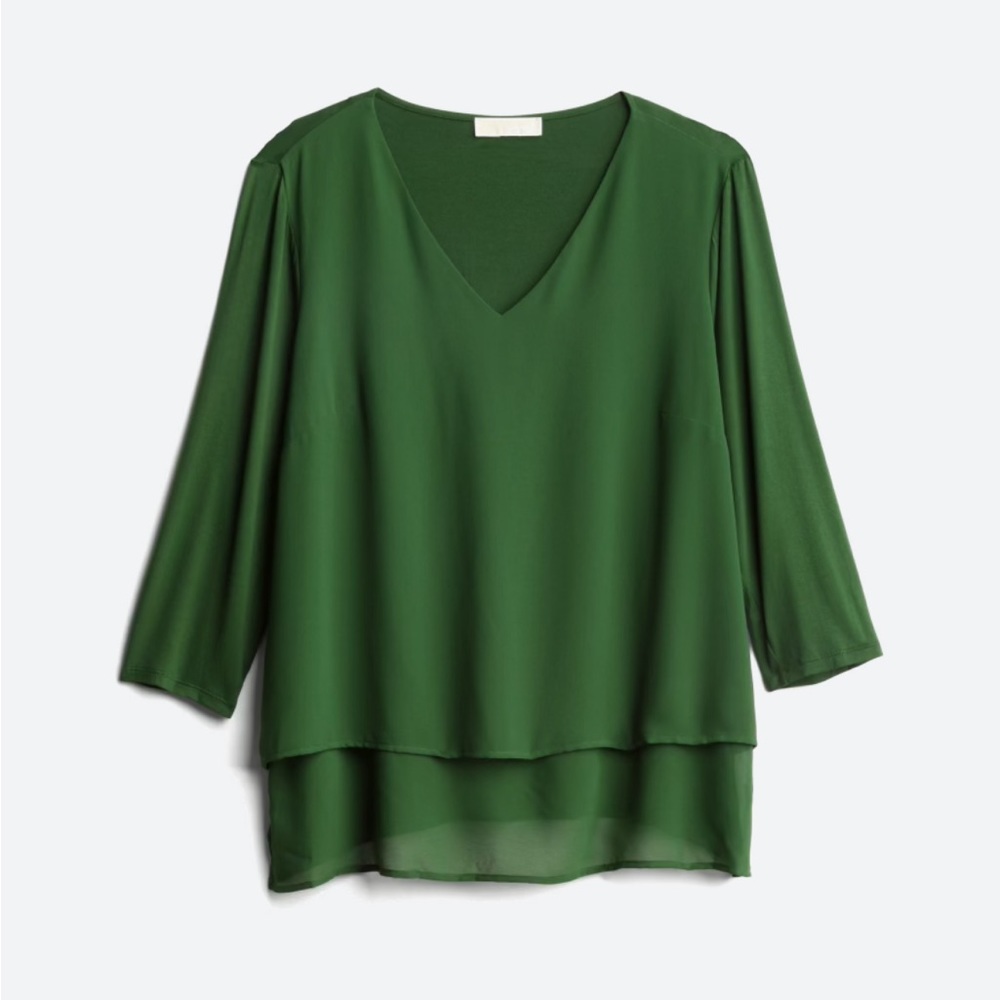 Long sleeved green blouse